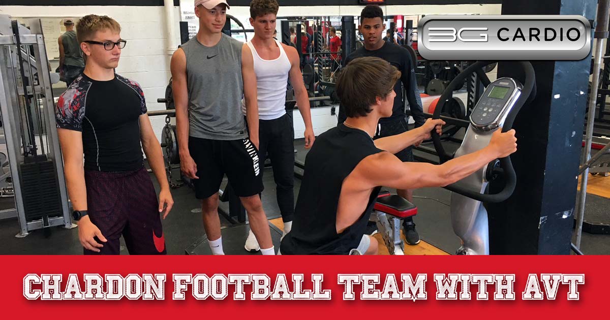 Chardon football team vibration machine