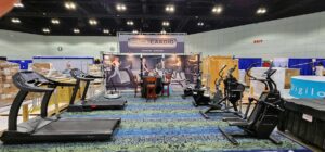 3G Cardio displays fitness equipment at IHRSA 2024 convention in Los Angeles